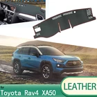 Кожаный коврик для приборной панели, аксессуары, автомобильный Стайлинг, накладка, солнцезащитный козырек, коврик для приборной панели для Toyota Rav4 XA50 2019 2020, RAV 4 XA 50