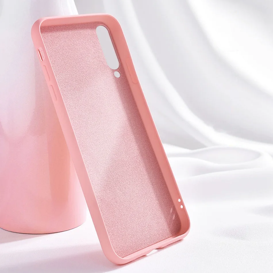 skin friendly case for xiaomi mi a3 liquid silicone cases for xiaomi mi a3 slim soft tpu microfiber cover xiaomi mia3 lite micc9 free global shipping