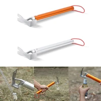 outdoor claw hammer light multi purpose camping hammer stainless camping tent peg hammer hiking climbing stakes nail puller