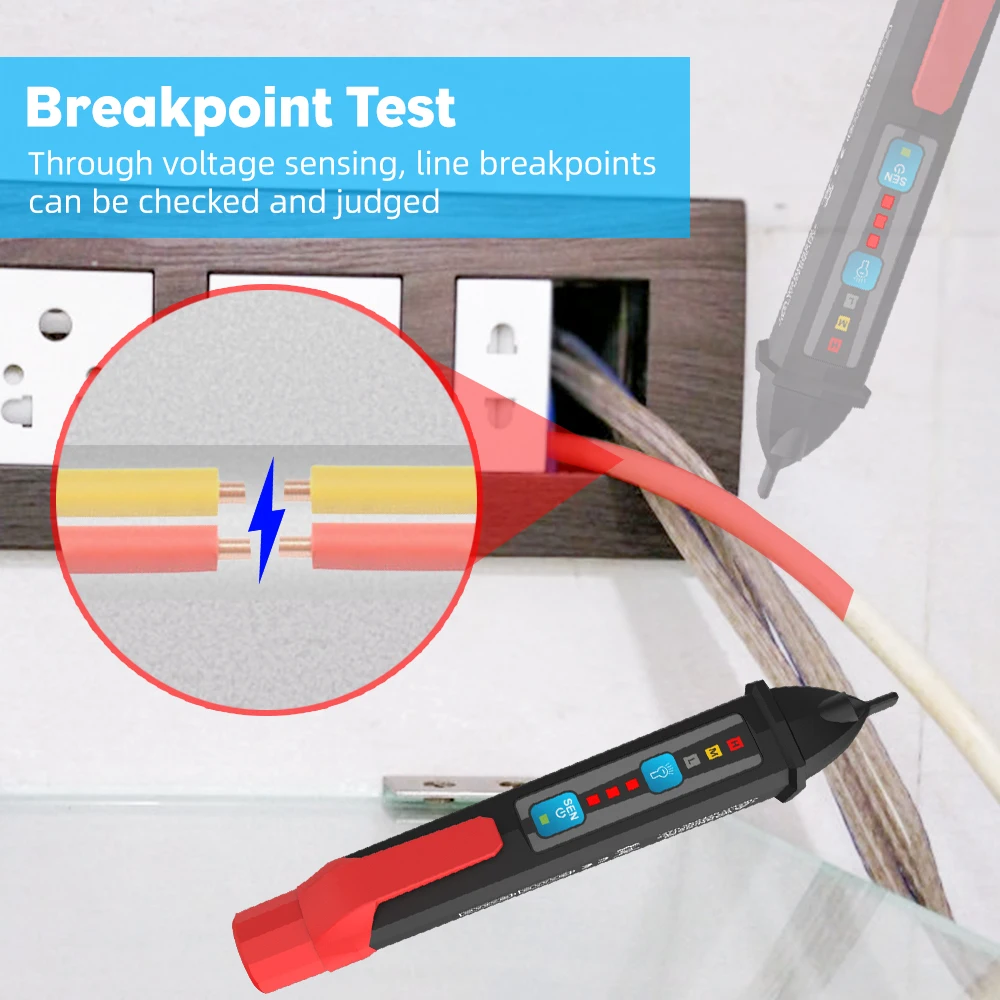 Тестер напряжения Бесконтактный детектор переменного тока Protmex регулируемые