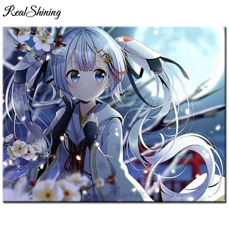 Алмазная 5D картина сделай сам полноразмерная/круглая вышивка с мотивом аниме