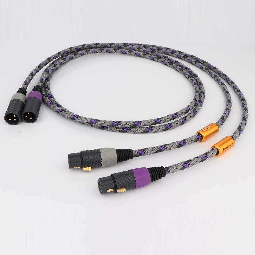

Pair HiFi Audio Signature S3-1 Singled-Ended XLR Audio Interconnect Cable extend audio video XLR cable