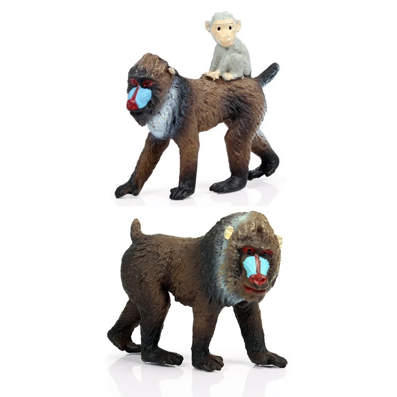 

PVC Model Wild Animal Simulation Monkey Orangutan Finished Goods Collection Cognition Toy for Children