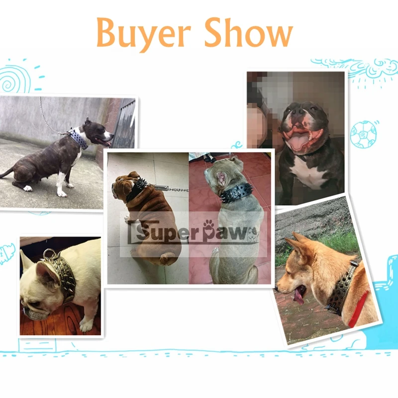 Прочный заклёпный ошейник для собак с острым шипами кожаный поводок щенков