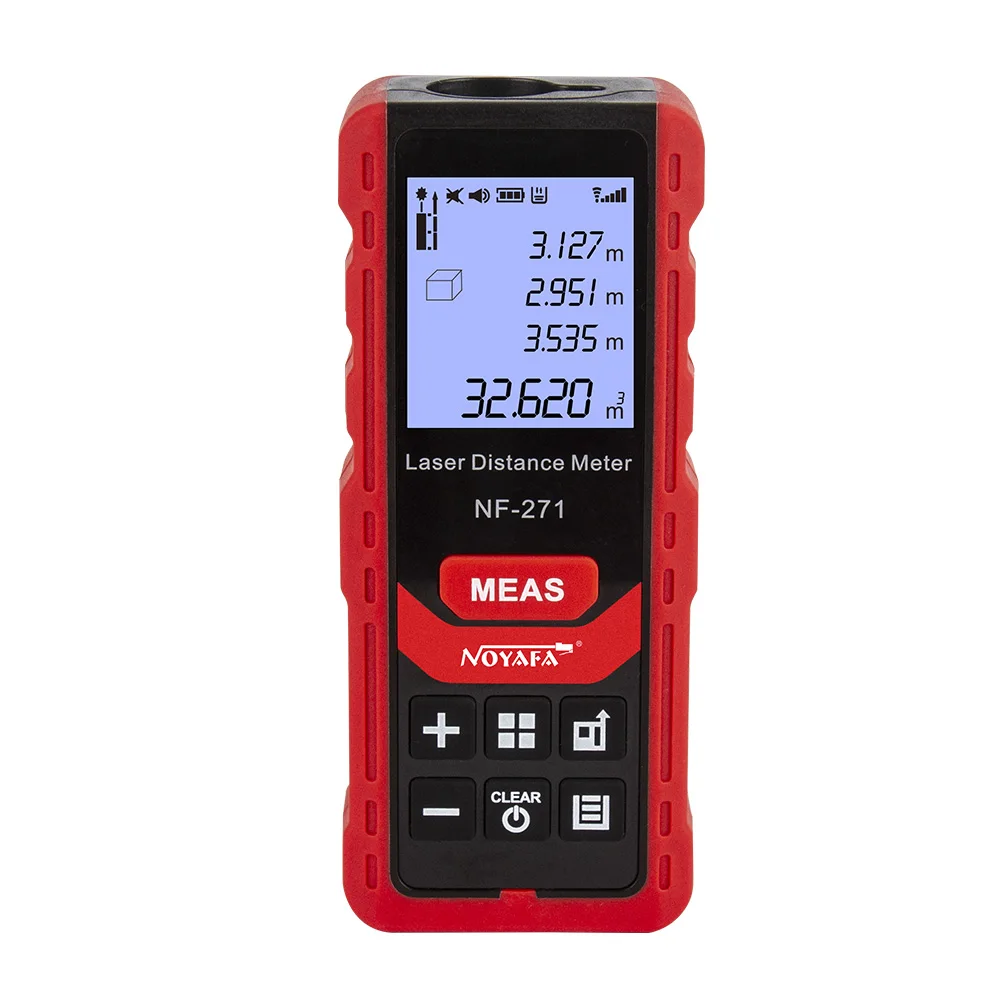 Noyafa-Medidor de distancia láser NF-271, telémetro de cinta, dispositivo de medida, regla Digital, herramienta de prueba, 50M, 70M