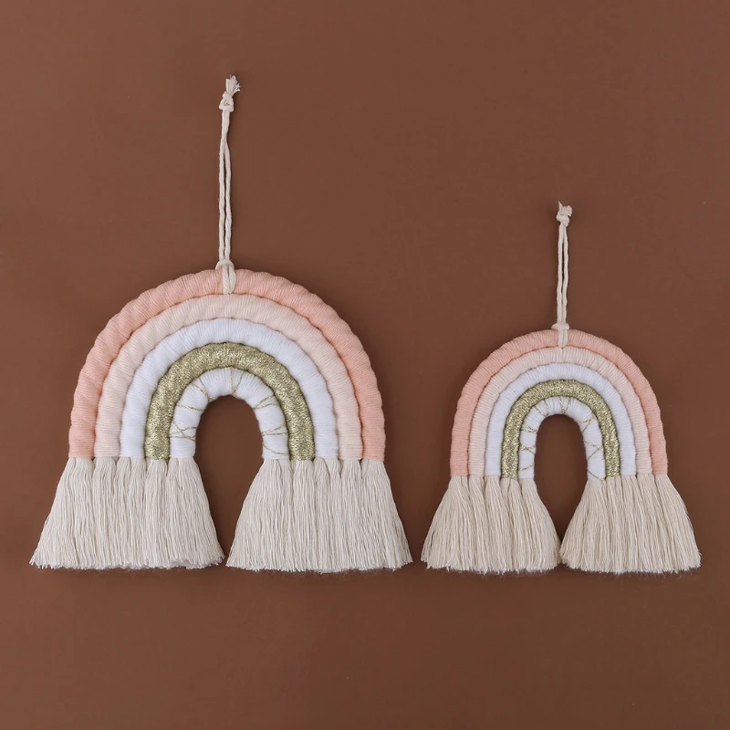 

Rainbow Tapestry Macrame Wall Hanging Boho Decoration Apartment Home Decor