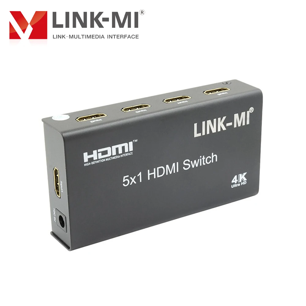 LINK-MI 4K HDMI переключатель 5 в 1 выход