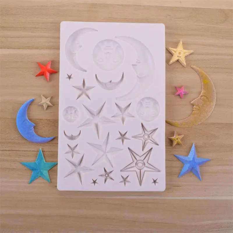 

Star Moon Sun Planet UV Resin Epoxy Resin Silicone Mold Jewelry Making Tools