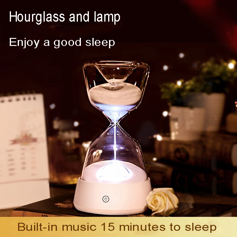 Светодиодное креативное освещение ночник в виде песочных часов с USB детский