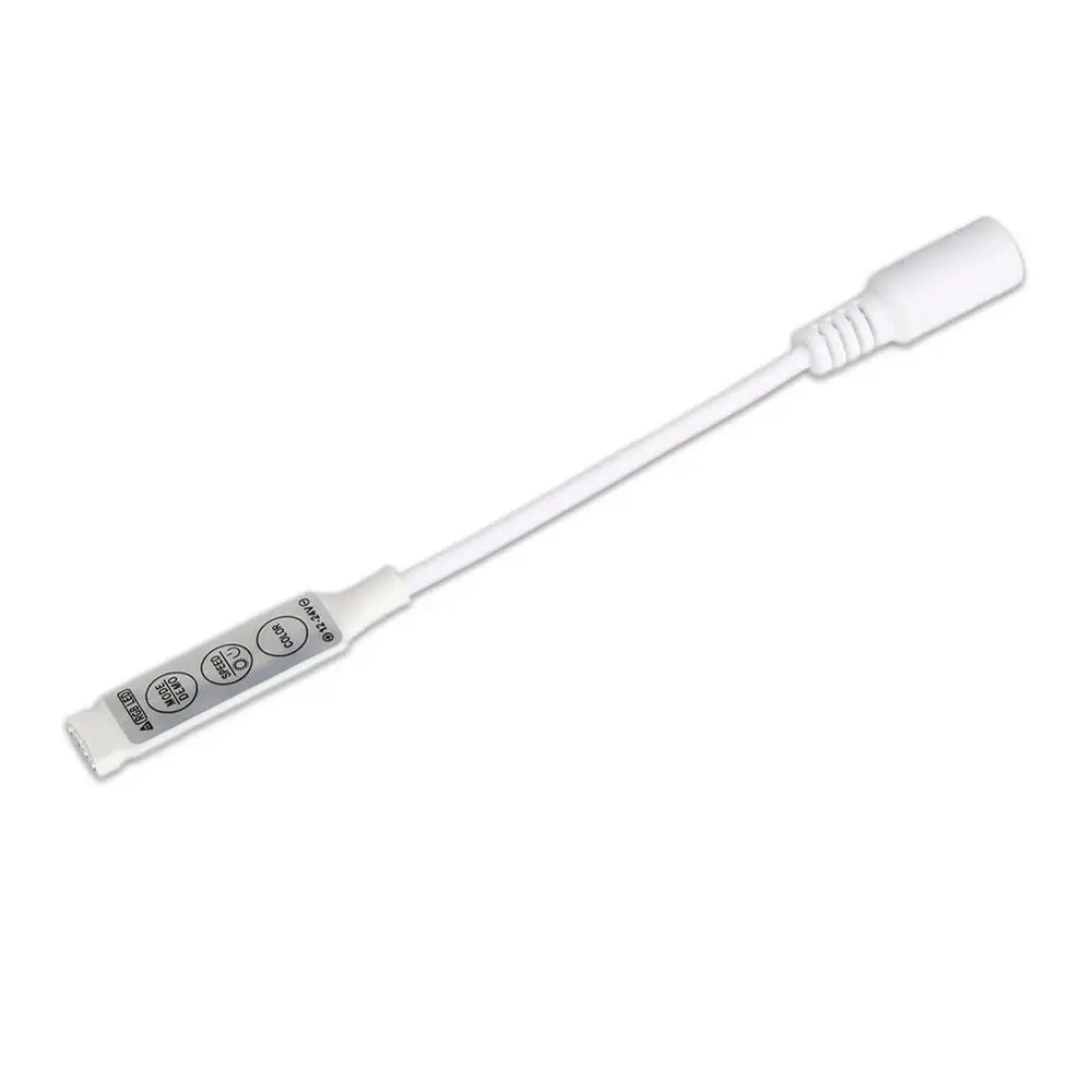 Мини контроллеры постоянного тока 12 В 24 светодиодный светильник с 3 клавишами RGB