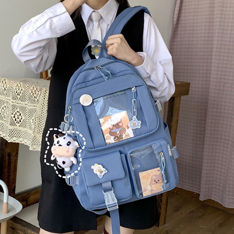 EnoPella женский модный Водонепроницаемый Рюкзак Kawaii для подростков большой емкости