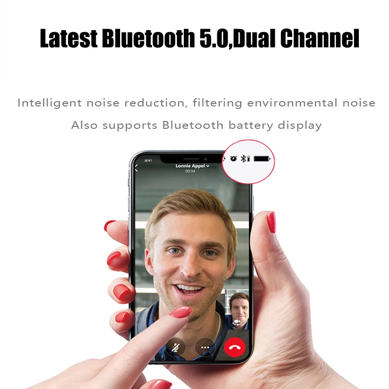 I12 tws оригинальные матовые беспроводные наушники 5,0 bluetooth наушники сенсорные мини-наушники i12tws наушники для мобильных телефонов
