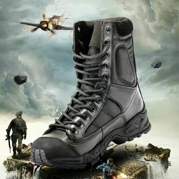 

Top Quality Men's Desert Camouflage Military Tactical Boots Men Outdoor Hiking Combat Army Boots Militares Sapatos Masculino