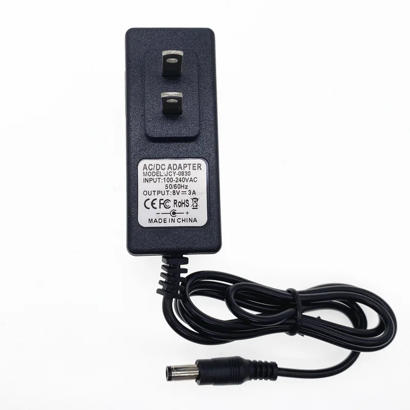AC/DC адаптер AC 100 240V DC 8 V 0.5A 1A 2A 3A конвертер питания Вольт зарядное устройство