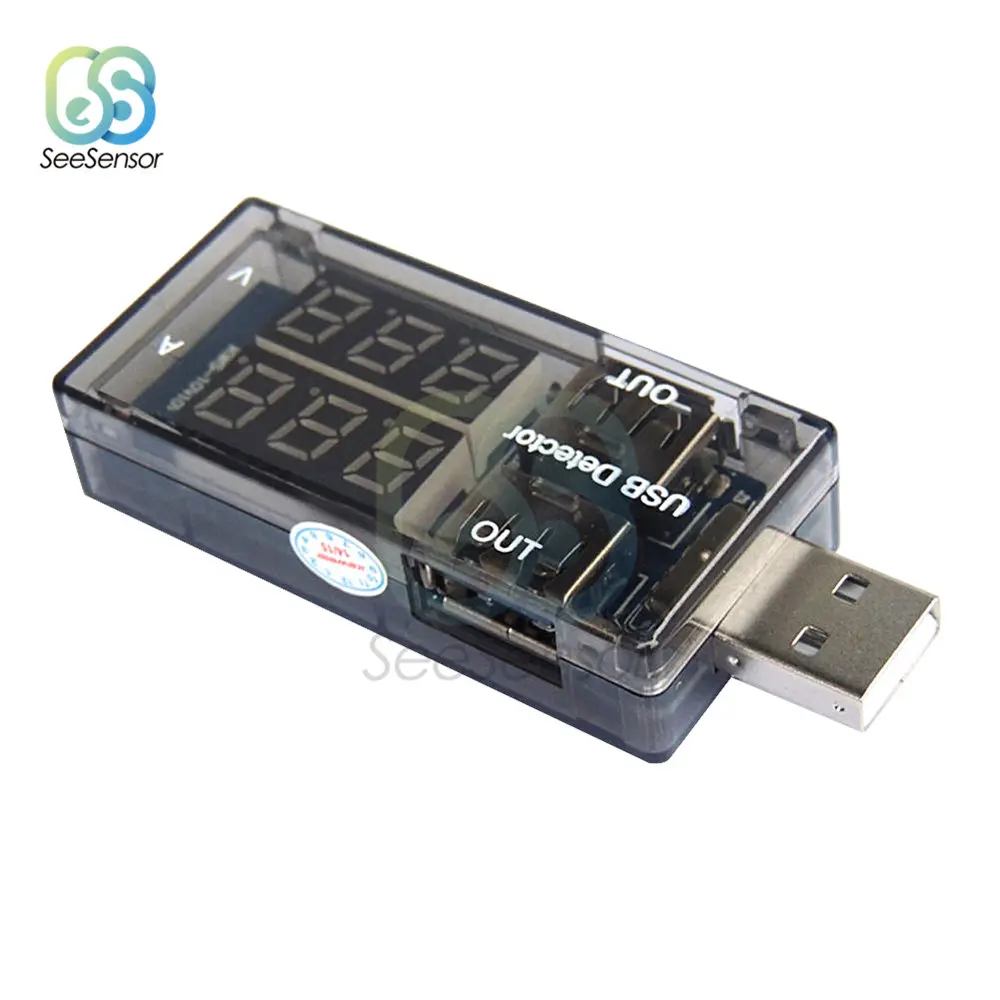 Usb зарядка батарея Вольтметр Амперметр цифровой двойной дисплей зарядное устройство Доктор Амперметр измеритель тока USB детектор умная функция
