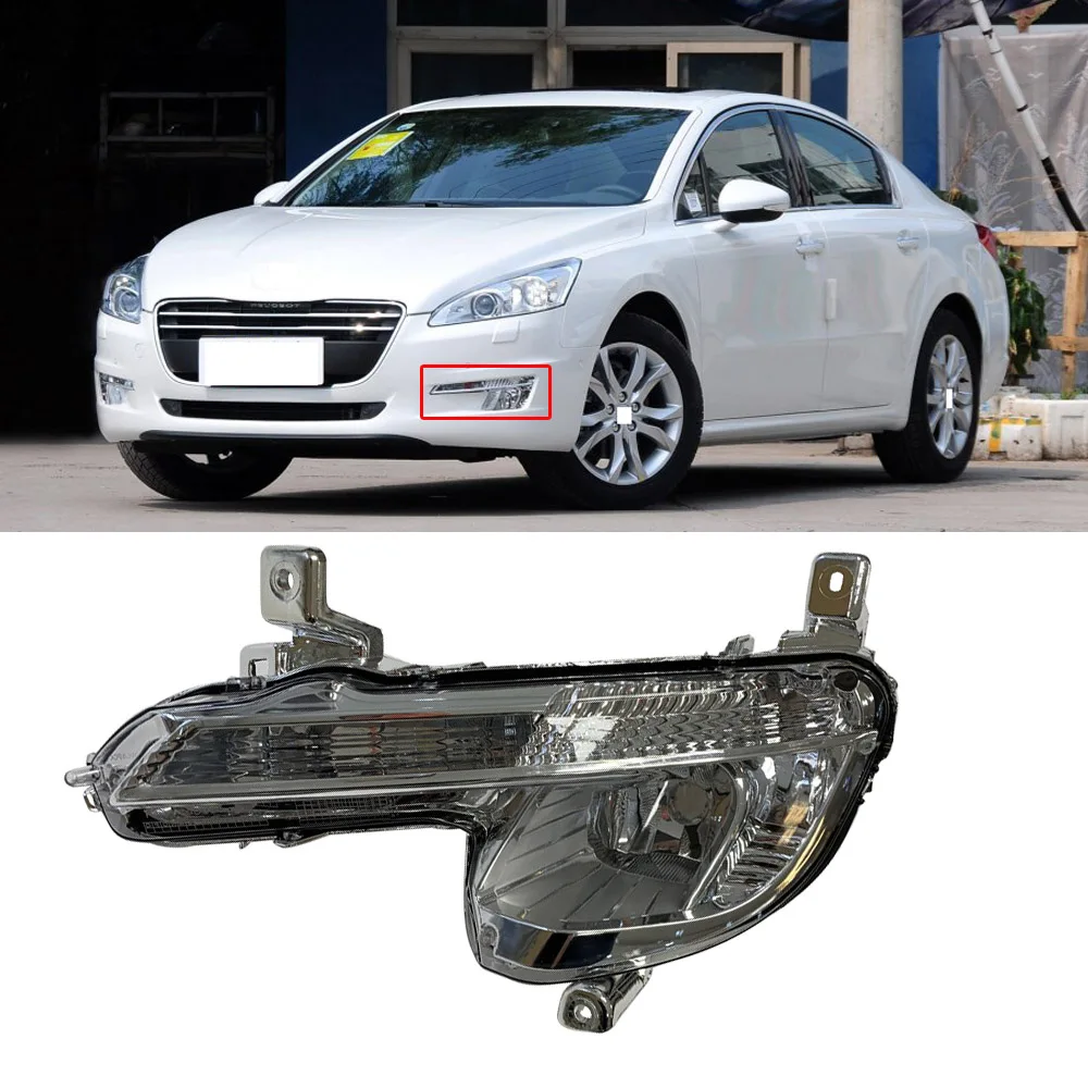 CAPQX для Peugeot 508 2011 2012 2013 2014 переднего бампера Туман светильник вождения DRL бег