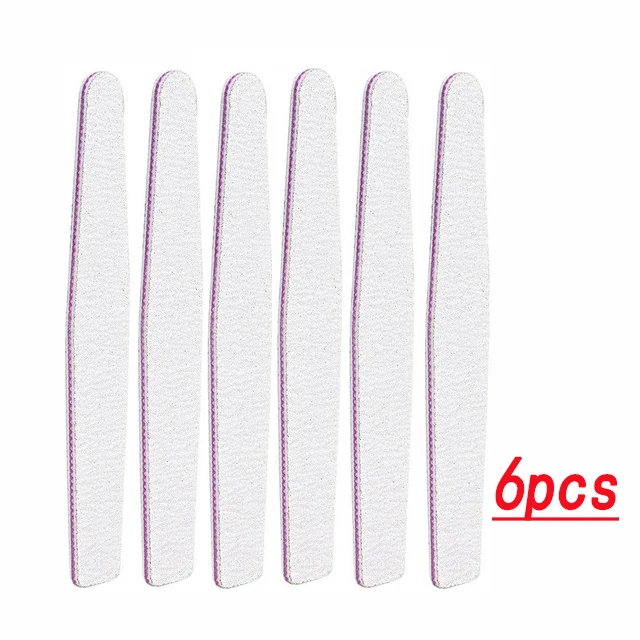 6 PCS 5 шт./лот 100/180 шлифовальный буферный блок пилка для ногтей Педикюр Маникюр Полировка лак Инструменты для ногтей профессиональные пилки для ногтей - Цвет: 6 PCS