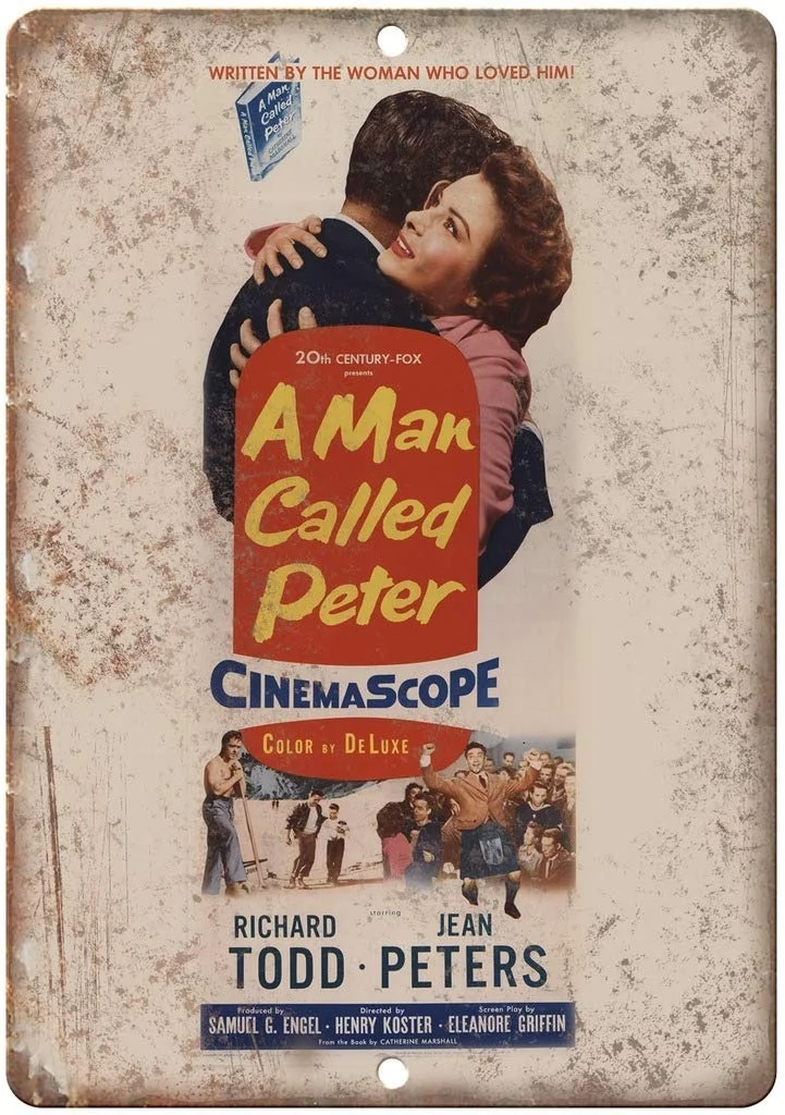 

a Man Called Peter Cinemascope Movie Retro tin sign nostalgic ornament metal poster garage art deco bar cafe shop