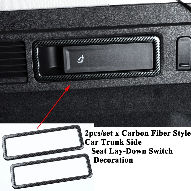 Декоративная наклейка на панель переключателя сиденья багажника автомобиля SEEYULE, набор из 2 шт., для Volkswagen VW Touareg 2019 2020.