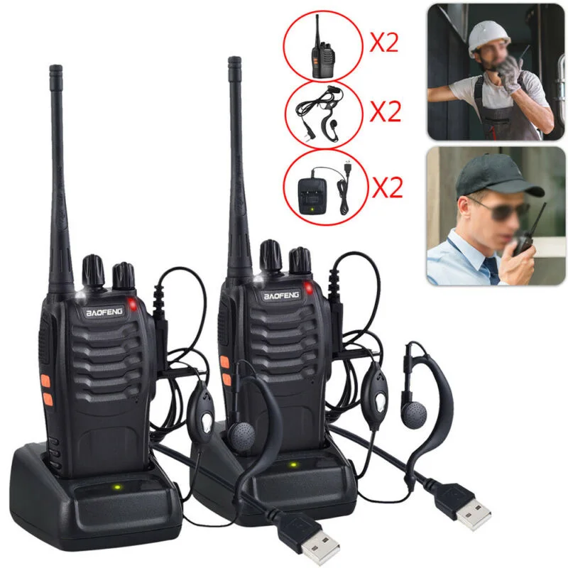 Рация baofeng alkie Talkie двусторонняя рация с радиусом действия 16 каналов УВЧ 400 470 МГц ABS