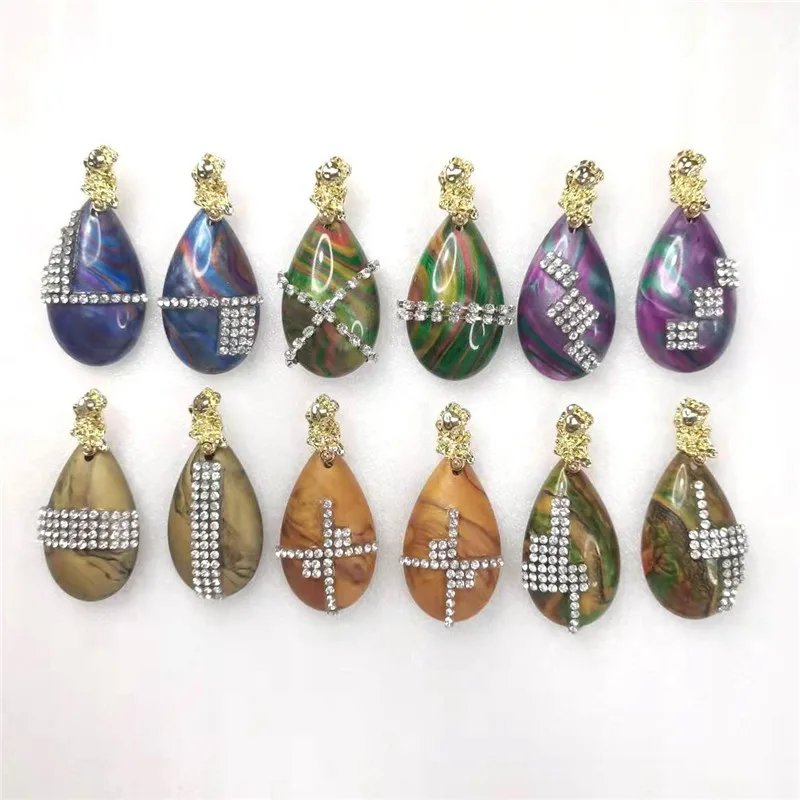 

2022 New Design Exaggerated Big Waterdrop Resin Earrings For Women Fashion Jewelry Statement Dangle Earrings Wholesale