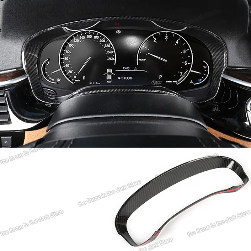 Lsrtw2017 углеродное волокно abs Автомобильная панель экрана Рамка отделка для bmw 5 6