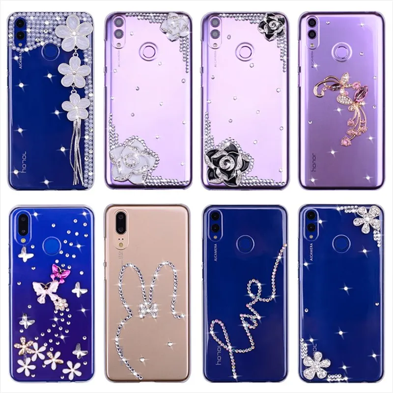Honor 20 pro/mate 10 lite 10i 20i 8A 8S 8C 8X украшение с бриллиантами и стразами чехол для телефона