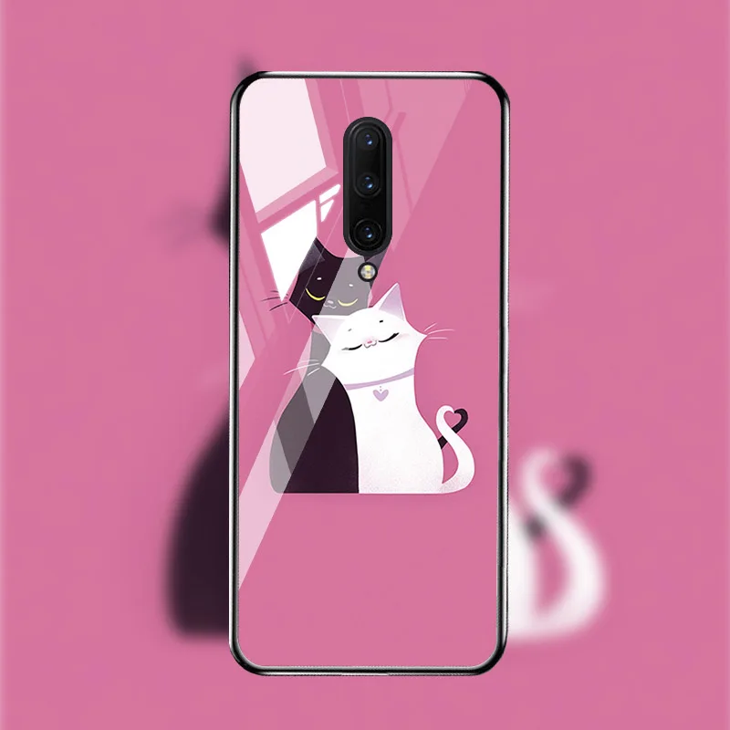 M020 Чехол из закаленного стекла для Oneplus 7T 7 Pro чехол s On для One plus 7T 7 Pro Чехол Coque Funda Bumper Coque для OnePlus 7 Pro - Цвет: M020