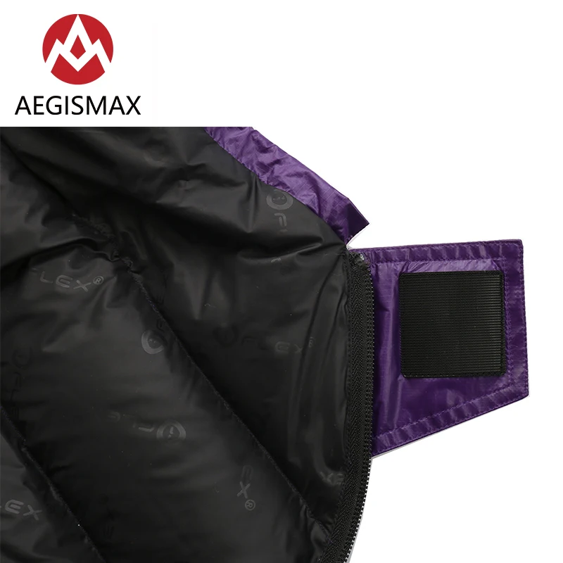 AEGISMAX Nano фиолетовый уличный ультралегкий ультрасухой белый гусиный пух для мам