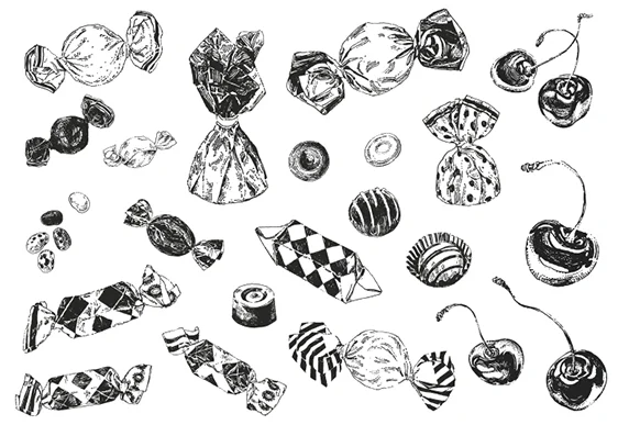 

Candy Transparent Clear Stamps for DIY Scrapbooking/Card Making Fun Decoration Supplies A0099