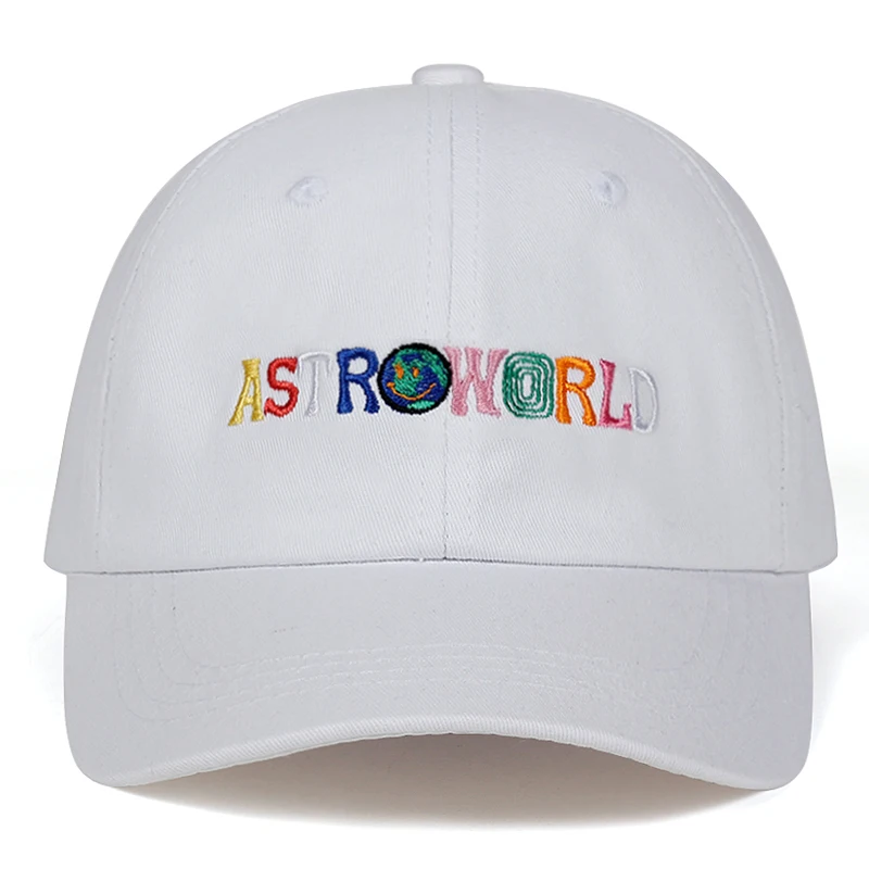100% хлопок бейсбольные кепки ASTROWORLD Трэвиса Скотта унисекс Astroworld шапка для папы