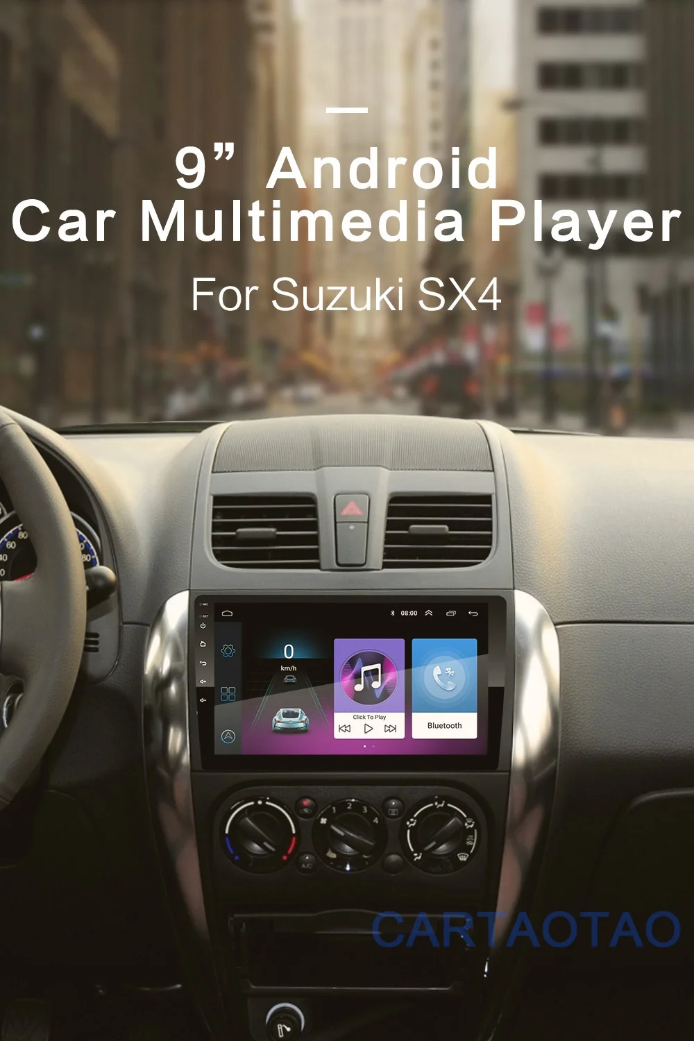 2G+ 32G " 2DIN Android 8,1 GO автомобильный DVD мультимедийный плеер для Suzuki SX4 2006-2012 автомобильный Радио gps навигация WiFi BT плеер 2 Din
