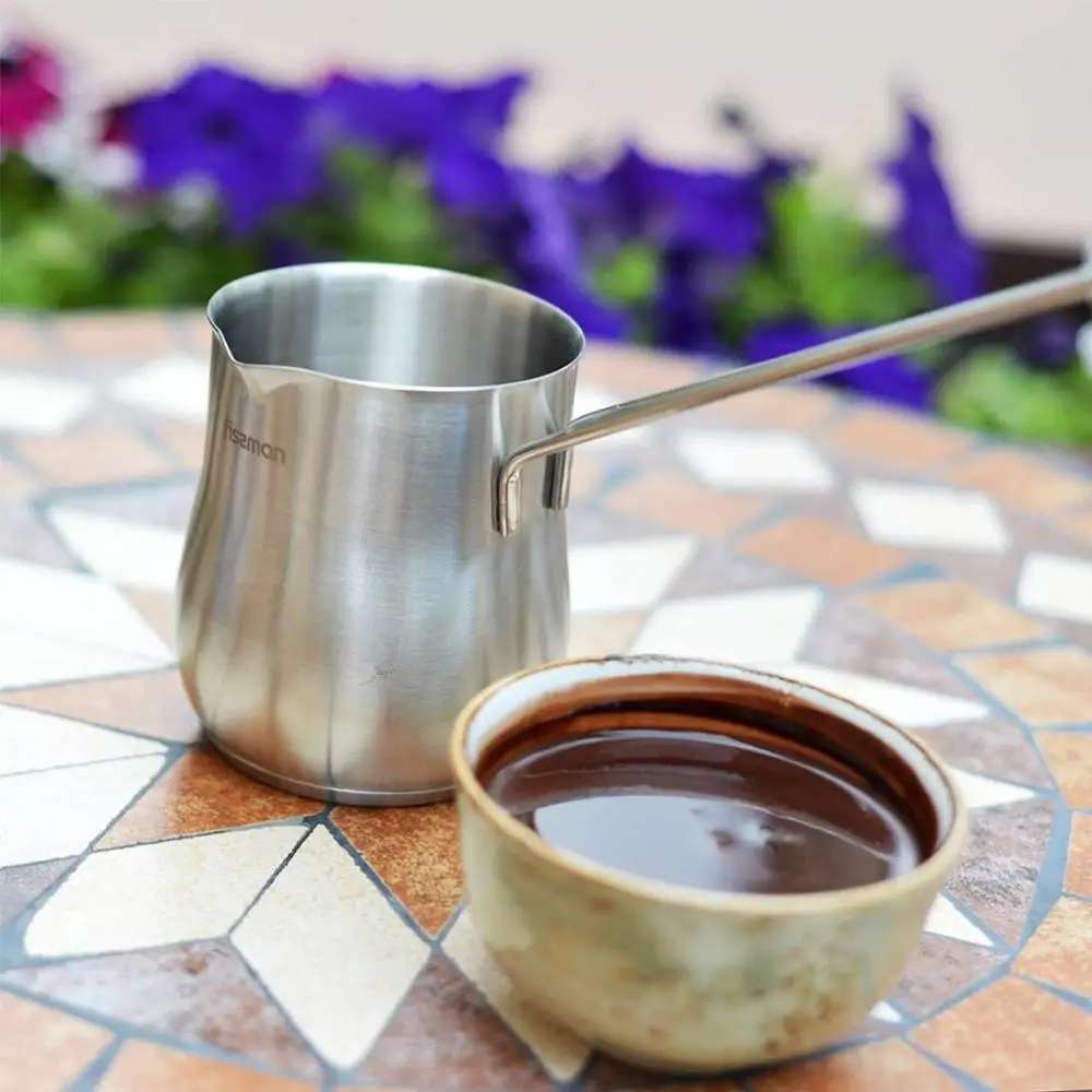 

Turkish Coffee Pot Coffee Tool Pots Espresso Machine 550ML Maker Machine Stainless Steel Suitable for Cooker Gas