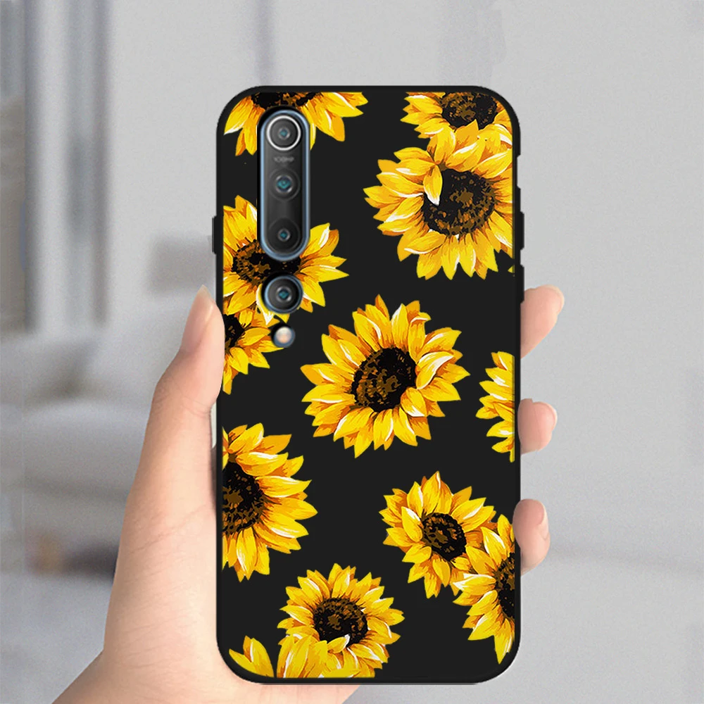 

Sunflower Daisy Case For Xiaomi Redmi Note 10 9 8 7 9T 8T Pro MAX 9A K40 MI Note 11 10 9 10T Pro SE F3 X3 Soft TPU Phone Fundas