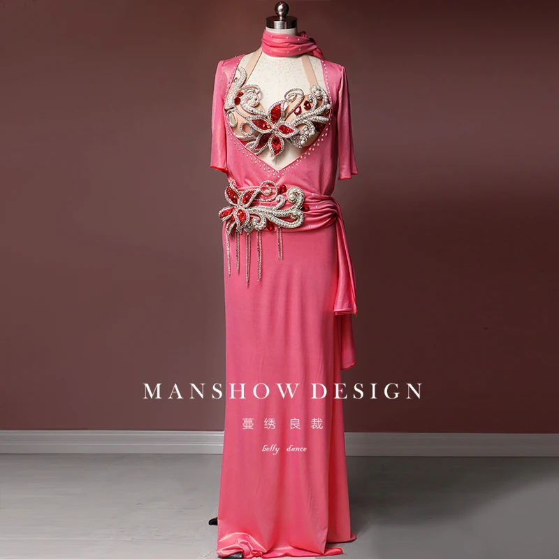Народный халат новинка 2019 костюм для танца живота сексуальный соревнований по