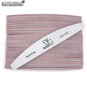 Пилка для ногтей профессиональная 150150, 50 шт.лот, баффер для двухстороннего лака, пилки для ногтей, лайм, инструменты для маникюра