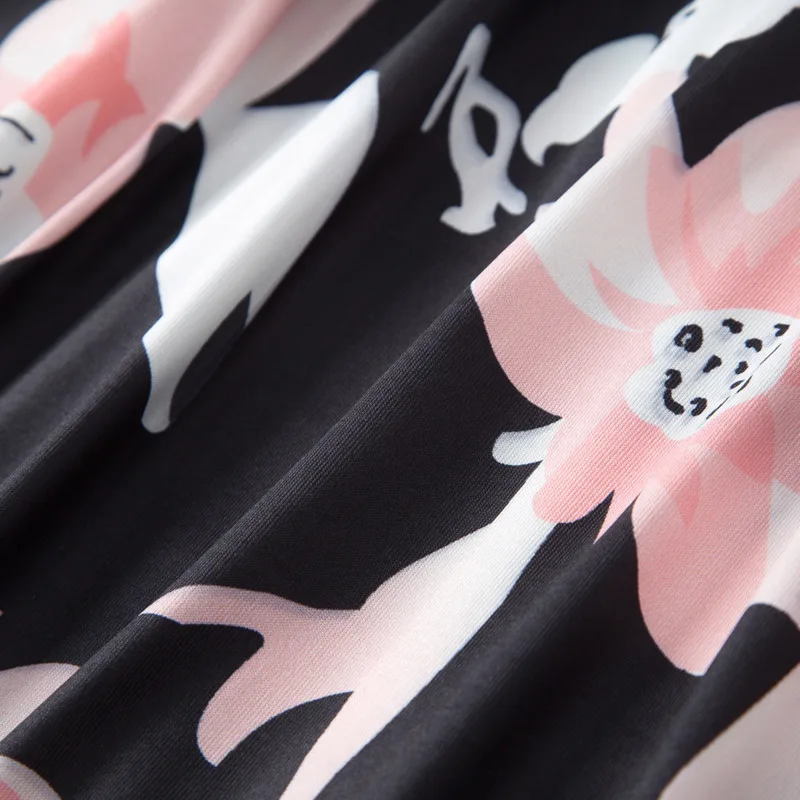 Летнее пляжное лоскутное цветочное длинное платье макси для женщин семейная