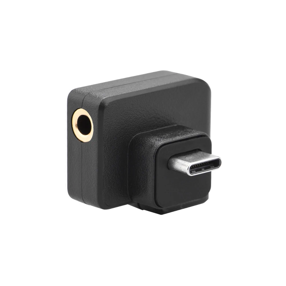 

Audio Professional Connector Charging Mic Adapter Practical ABS Dual 3.5mm Accessories Portable For OSMO ACTION