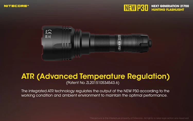20% скидка NITECORE NEWP30 тактический фонарь 1000 люменов CREE светодиодный водонепроницаемый 18650 уличный походный охотничий портативный фонарь