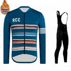 Зимняя Теплая Флисовая веломайка RCC, одежда для велоспорта с длинным рукавом, Мужская одежда для велоспорта, веломайка, велосипедные топы, рафасин