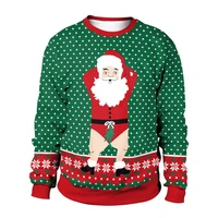 ugly christmas sweater funny santa xmas sweaters men women autumn crew neck holiday party sweatshirt funny xmas jumpers tops
