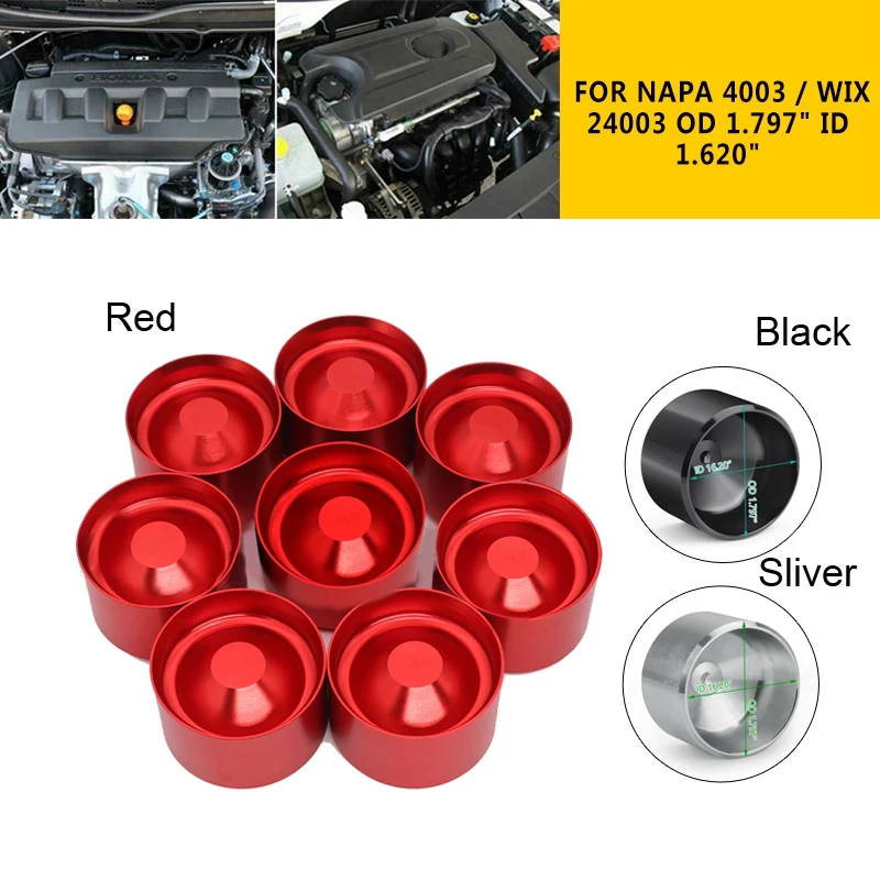 Автомобильные топливные фильтры красные черные серебристые алюминиевые для NAPA