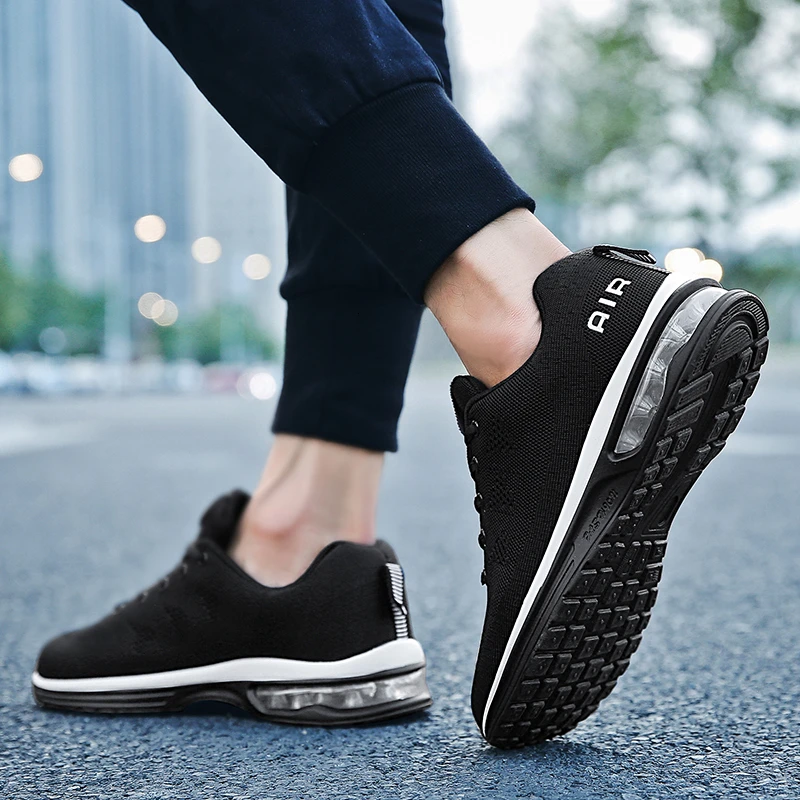 Мужские спортивные кроссовки дышащая сетчатая обувь для бега с воздушной