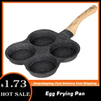newest 4 hole omelet pan for eggs ham pancake maker frying pans creative non stick no oil smoke breakfast grill pan cooking pot