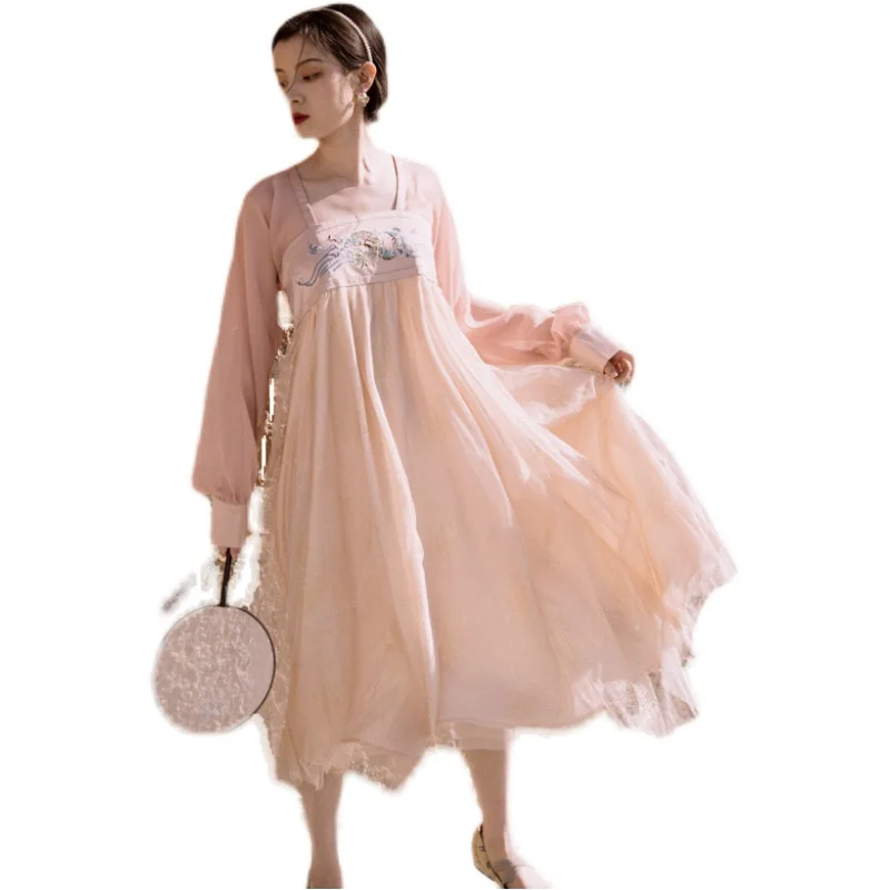

Will spring and summer modified hanfu girl dress price shall not be less than RMB