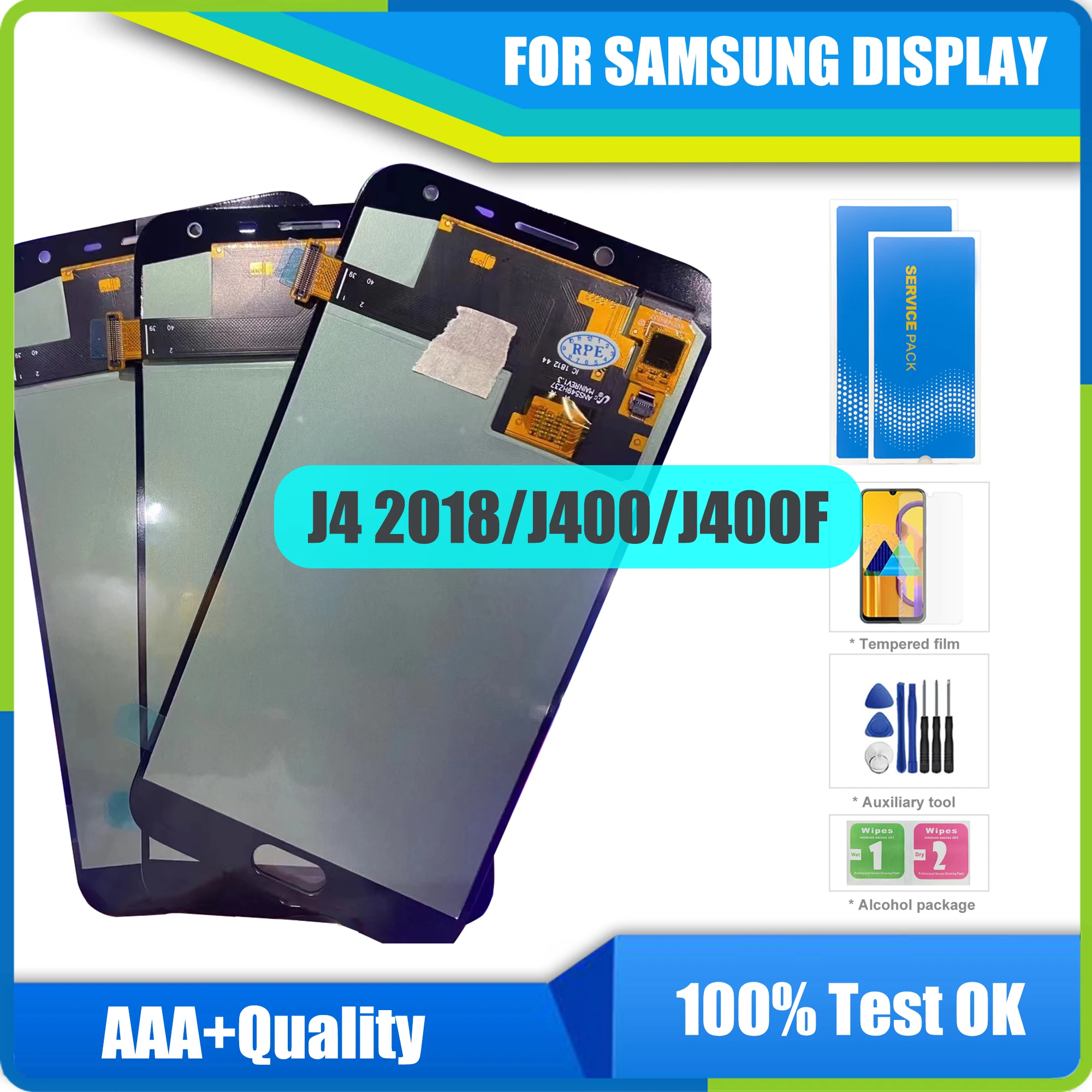 

ЖК-дисплей Super AMOLED для SAMSUNG Galaxy J4 J400 J400F J400F / DS J400G/DS, ЖК-дисплей с сенсорным экраном в сборе, замена
