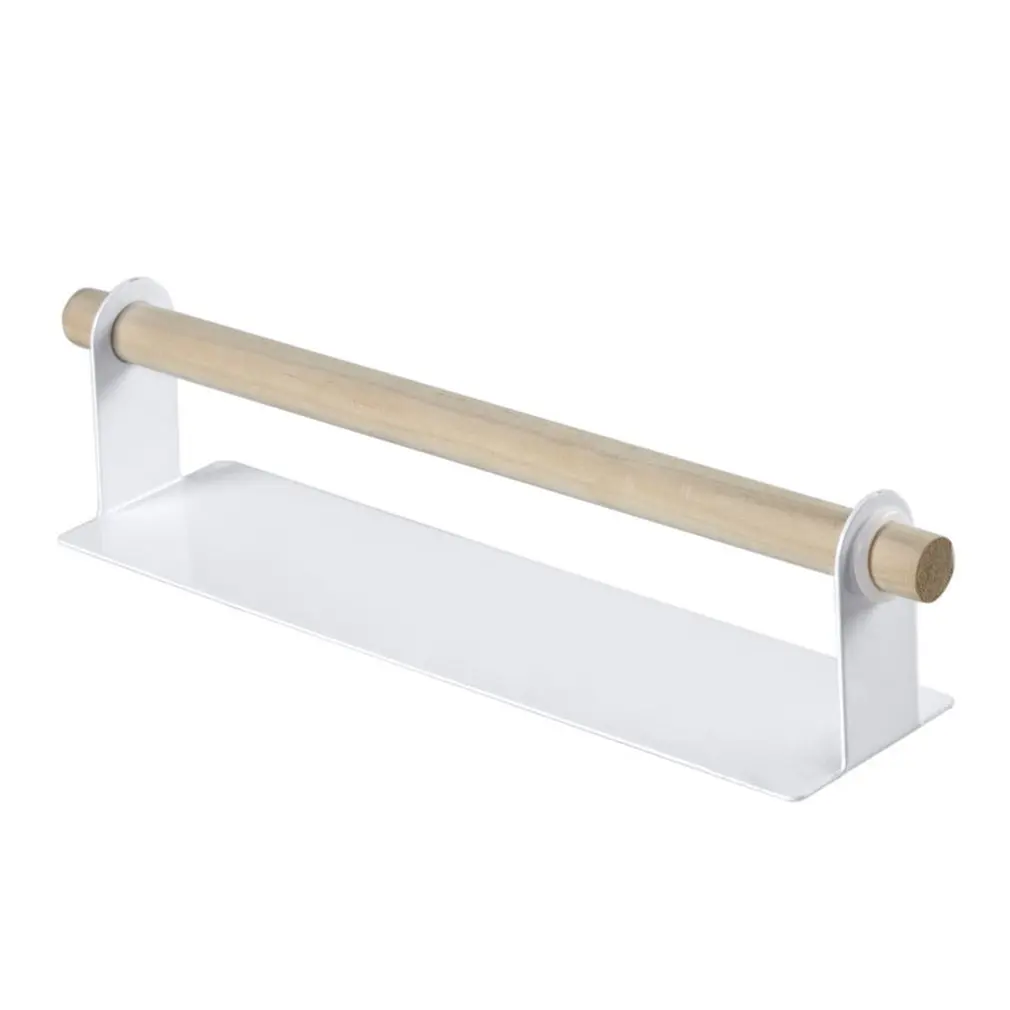 Металлический настенный держатель Деревянная Полка для полотенец Ванная