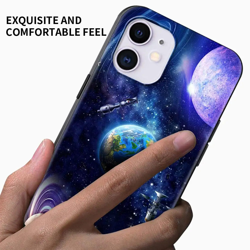 Чехол с планетами космосом винурой солнцем Марсом для Apple iPhone 11 13 12 Pro 7 XR X XS Max 8 6 6S