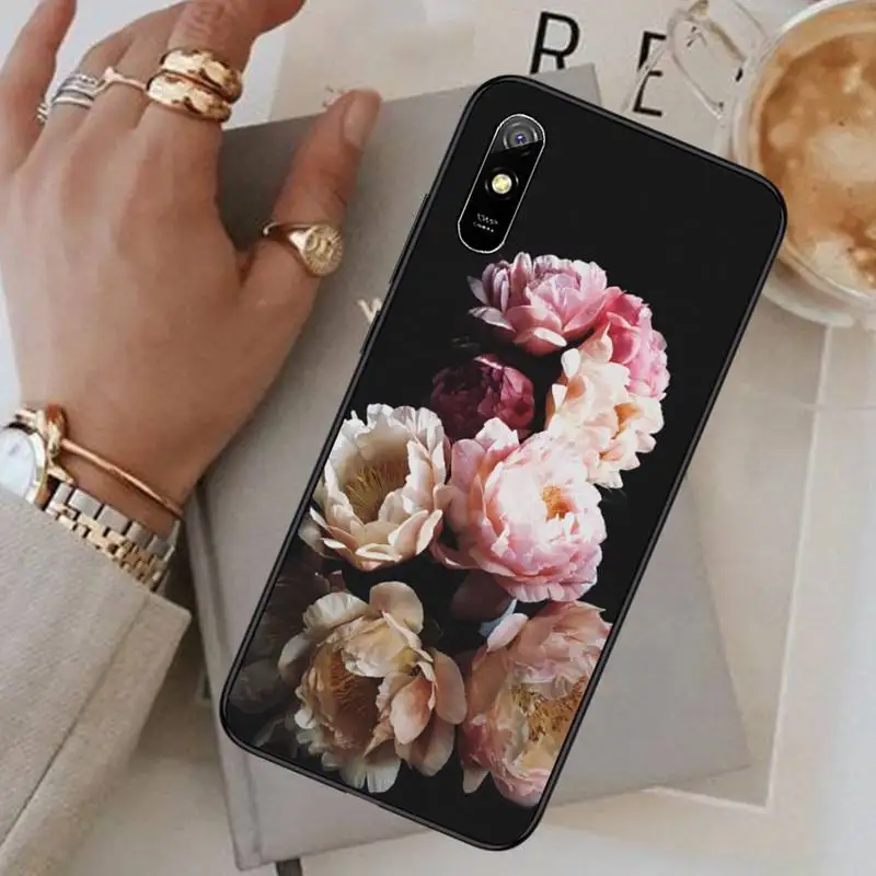 

peony Phone Case For Xiaomi Redmi Note 4 4x 5 6 7 8 pro S2 PLUS 6A PRO