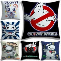 kawaii 3d printed ghostbusters pillow case 45cm pillowcase children cute cartoon pillow covers kids anime bedroom cushion cover